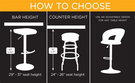 counter height barstools|bar counter stool size chart.